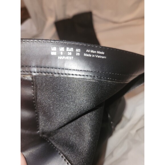 Soul Naturalizer Womens Harvest Riding Boots Black Wedge Knee High Zip 8M - Picture 7 of 10